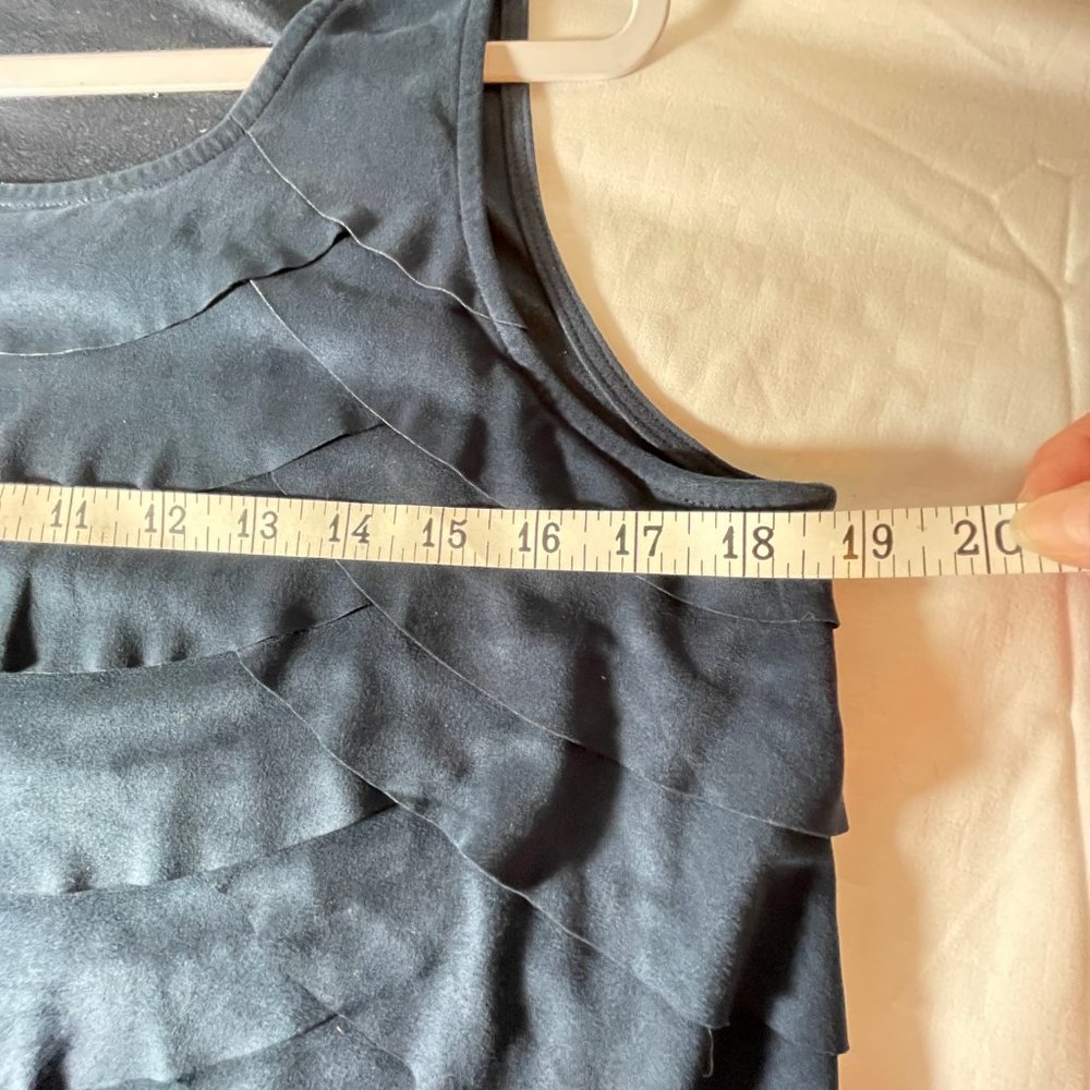 Skies Are Blue Microsuede Sleeveless Layered Top - Picture 7 of 9